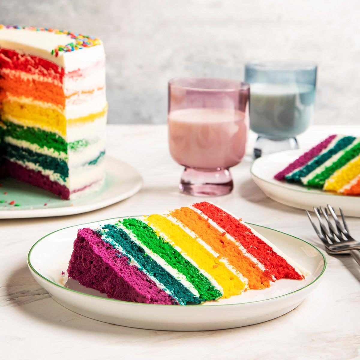 Rainbow Sheet Cake Recipe