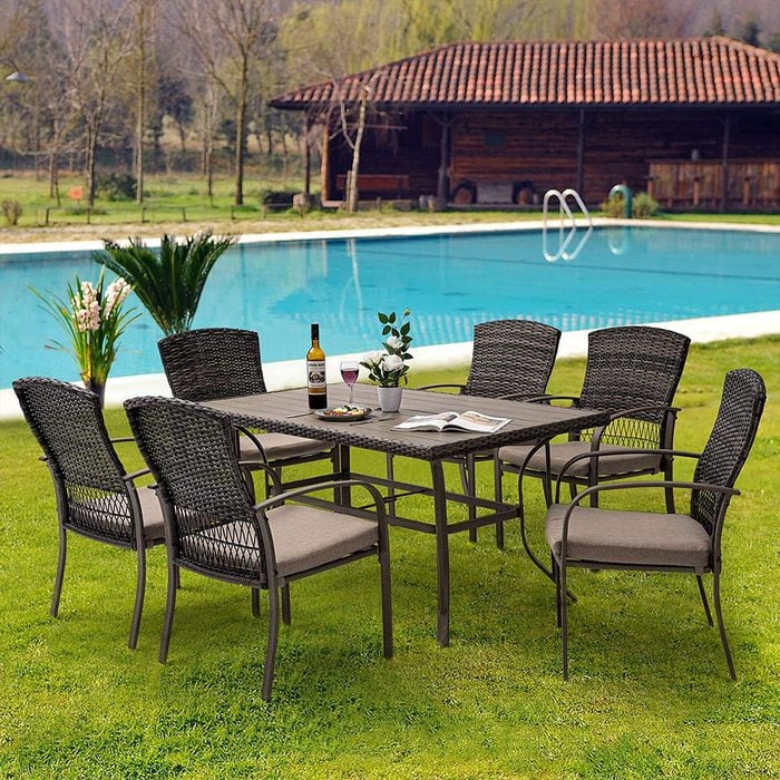 Seven Piece Dining Table Set