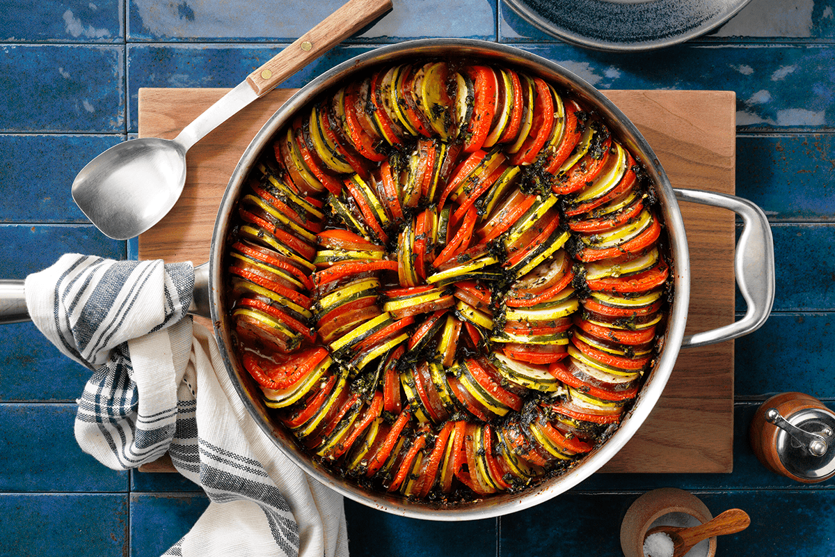 ratatouille plating