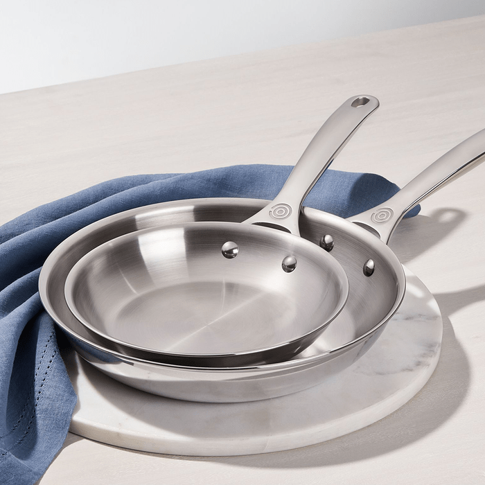 Le Creuset Stainless Steel Fry Pan Set