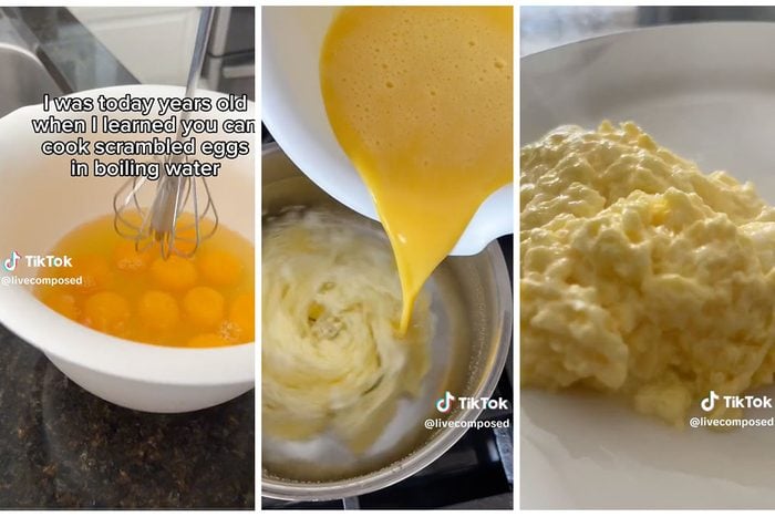 Boiled Scrambled Egg Hack Via @LiveComposed TikTok