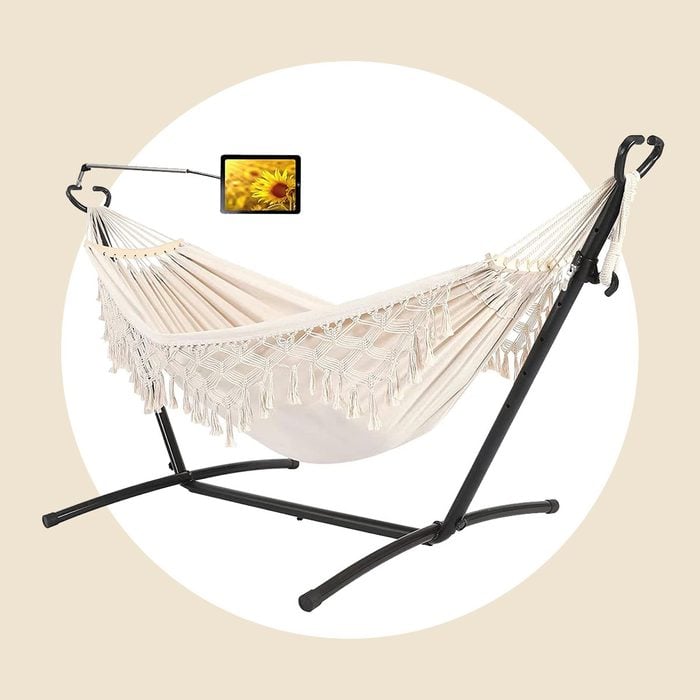 Double Hammock With Stand Upgraded Phone Holder