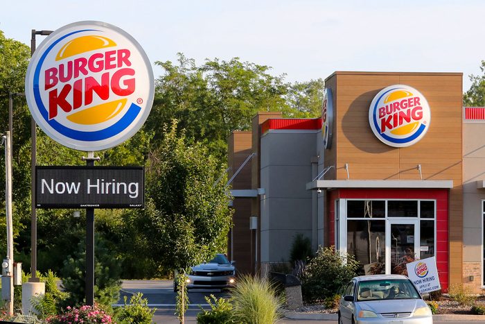 A Burger King Restaurant Seen In Milton, PA