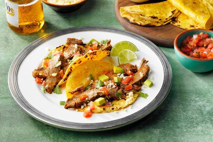 tacos with Slow-Cooker Carne Asada