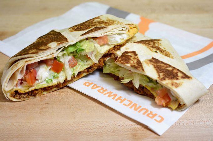 The Taco Bell Crunchwrap photographed at the Taco Bell Headquarters 