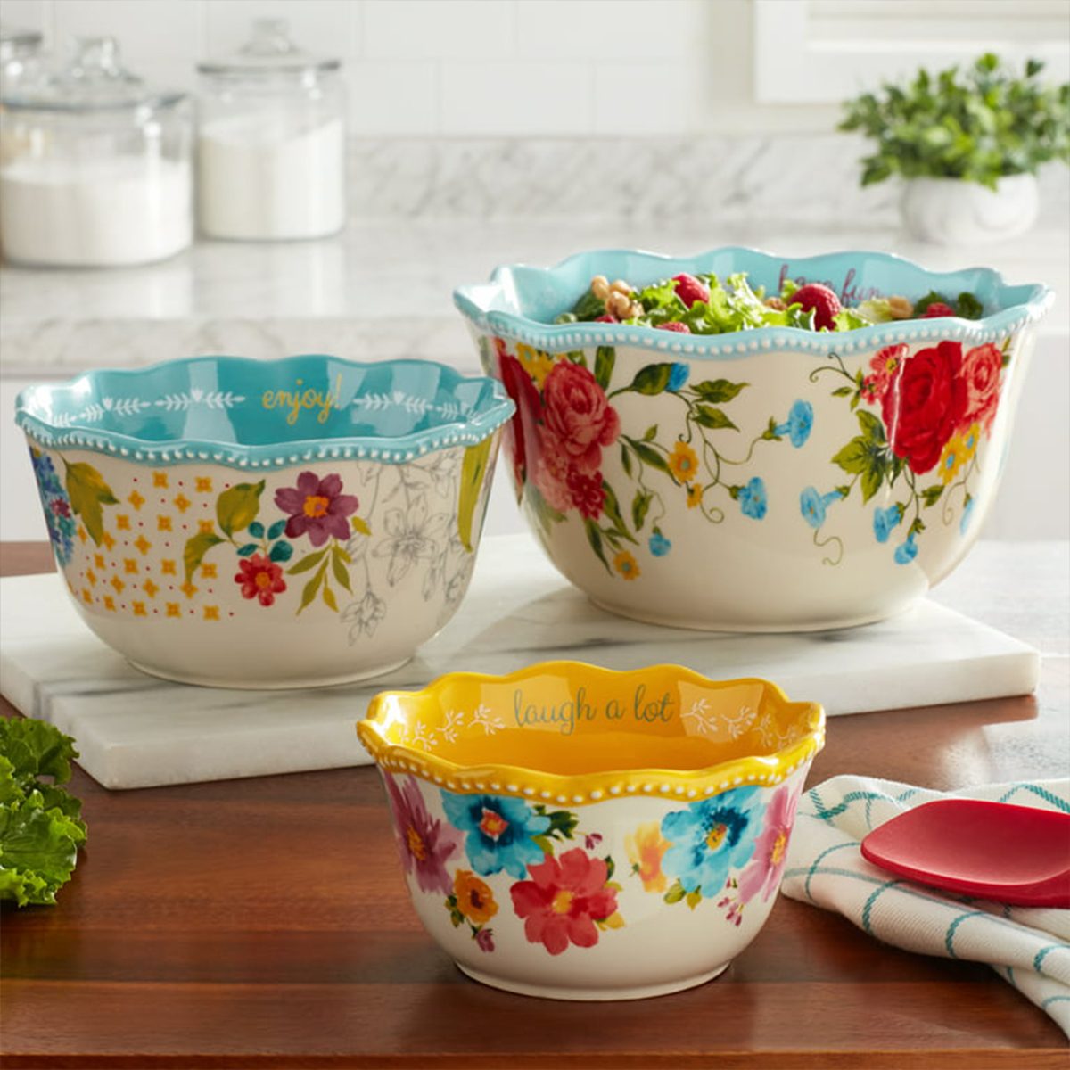 The Pioneer Woman 4-Piece Woman Breezy Blossom Measuring Bowls - Each