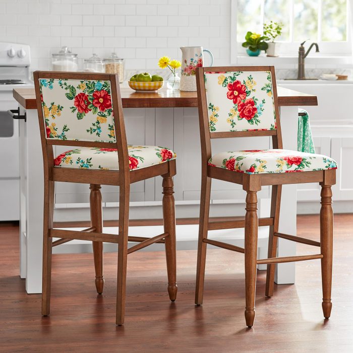 Two Bar Stools in a Kitchen