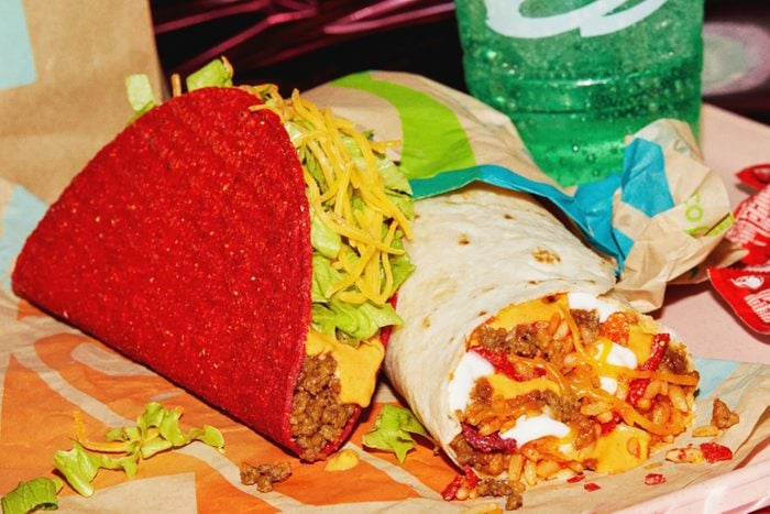 Taco Bell Volcano Taco And Volcano Burrito Courtesy Taco Bell Resize Crop Dh Toh Taco Bell Releases Summer Volcano Menu June 2023