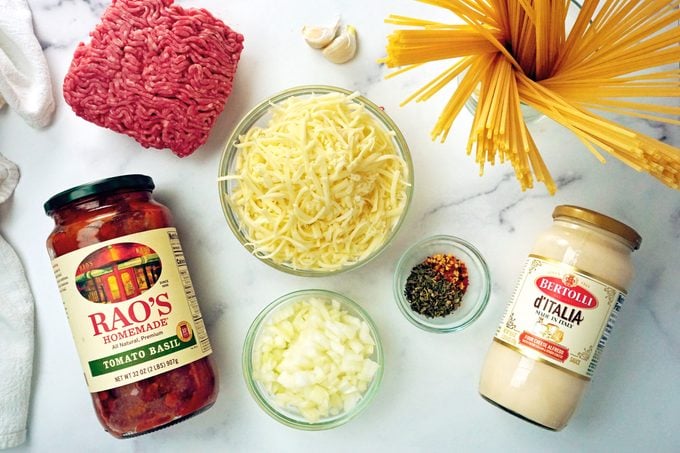 ingredients for TikTok Spaghetti