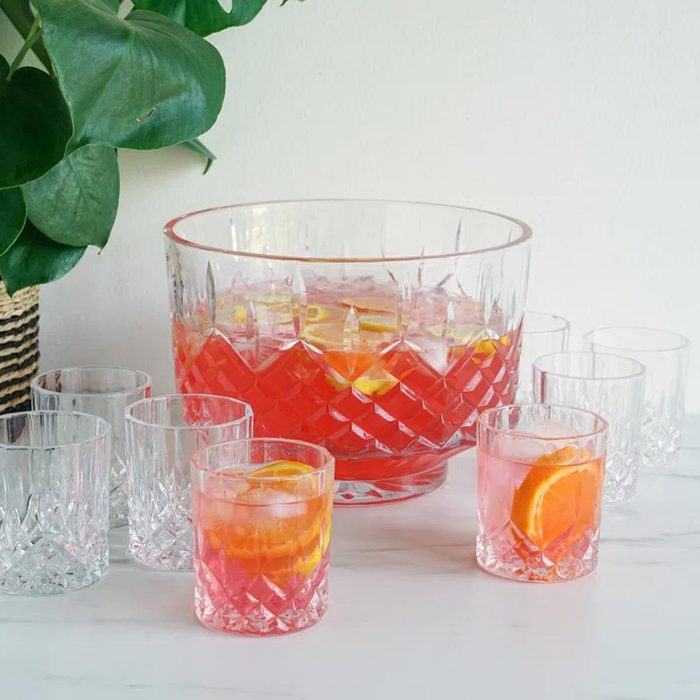 Admiral Punch Bowl With 8 Tumblers