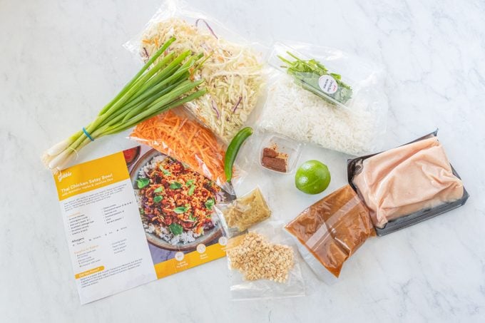  Gobble Meals packages and instructions for for thai chicken