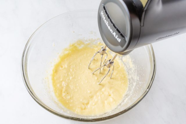  using a hand mixer to make frosting