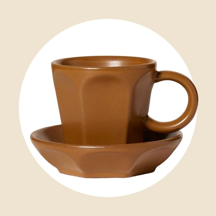 Stoneware Espresso Cup And Saucer