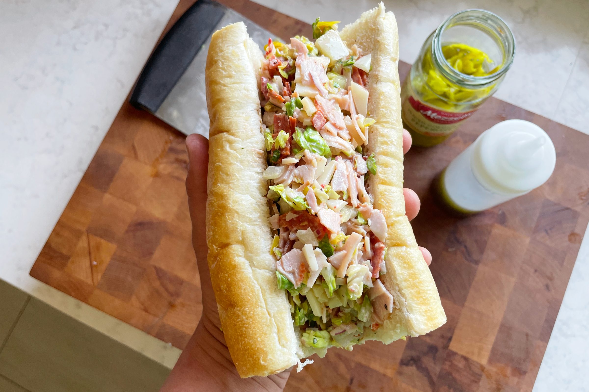 Let's build a homemade Italian submarine sandwich together