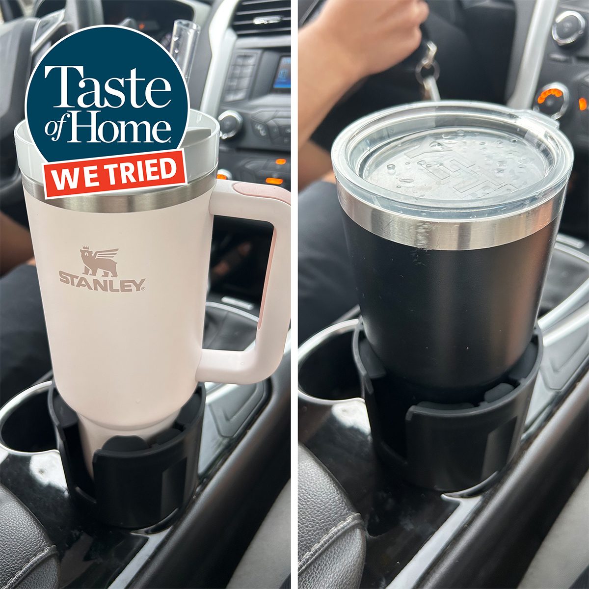 Cup Holder Extender for Car with Phone Holder for Yeti, Hydro Flasks