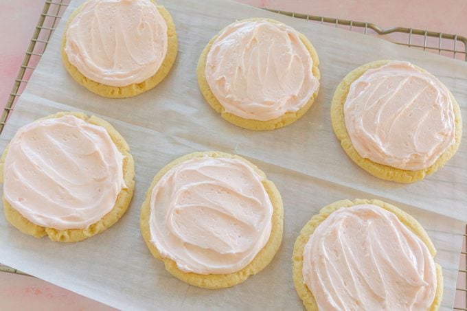 Tray Of Utah Pink Cookies Molly Allen For Taste Of Home
