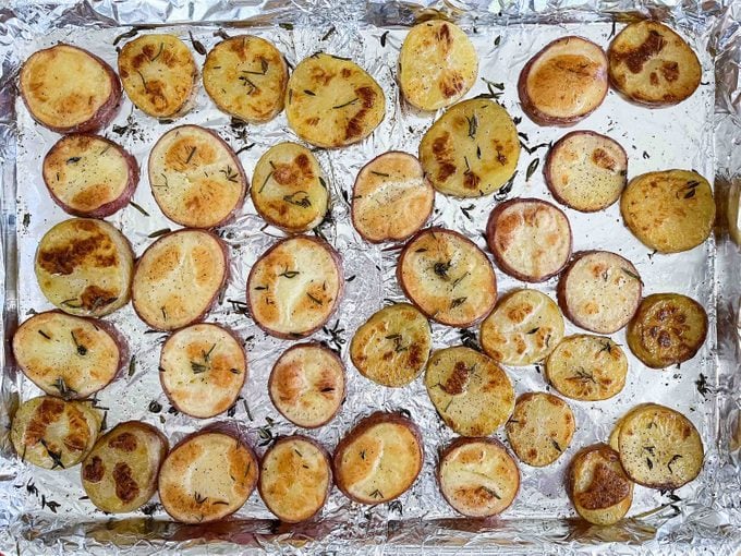 French Onion Soup Potatoes on Sheet Pan