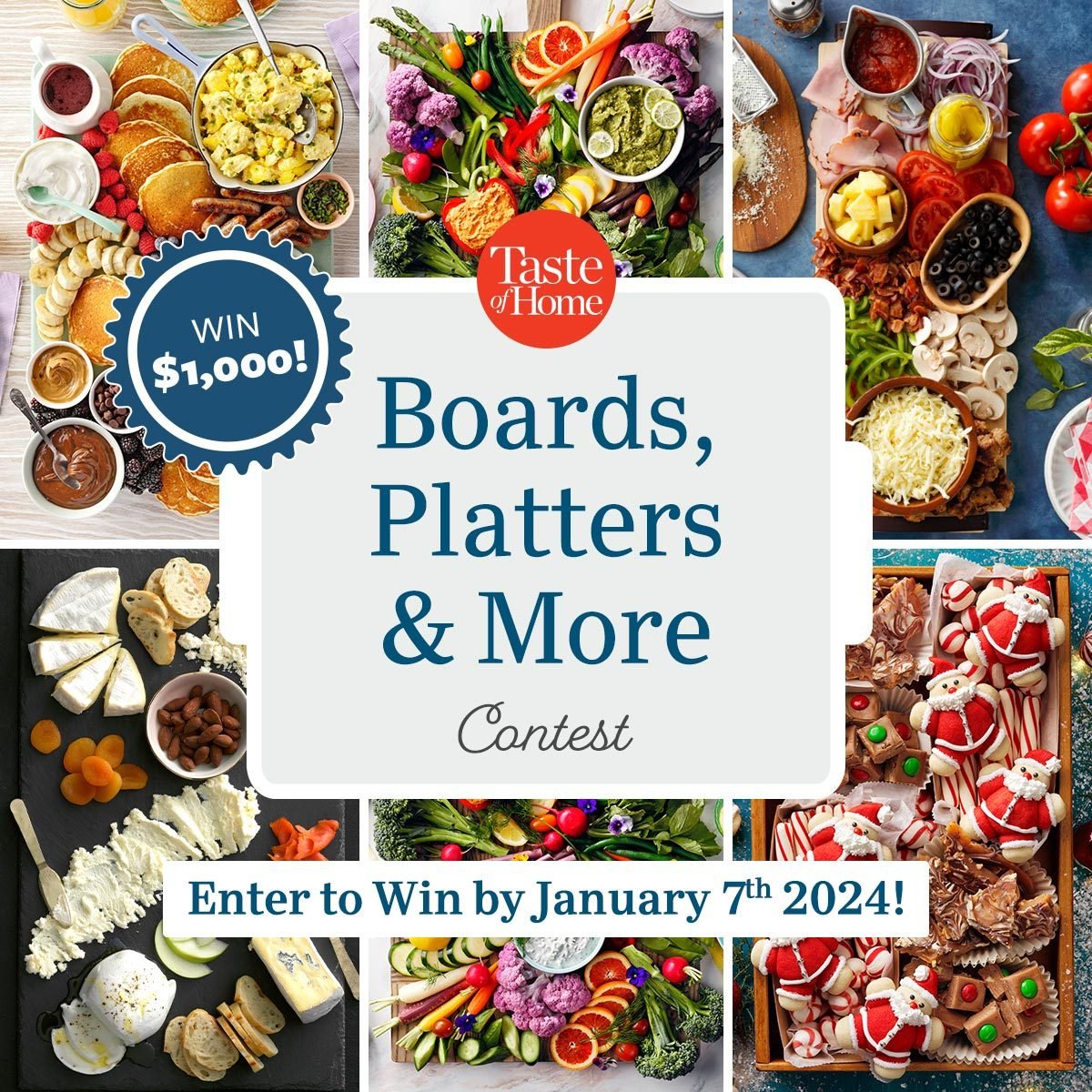 Taste of Home Boards, Platters & More: 219 Party Perfect Boards, Bites &  Beverages for any Get-together by Taste of Home, Hardcover