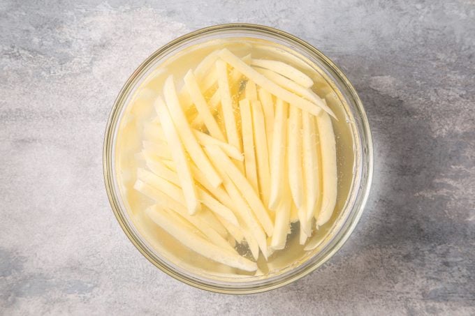 Homemade French Fries step 1 Cut And Soak Potatoes