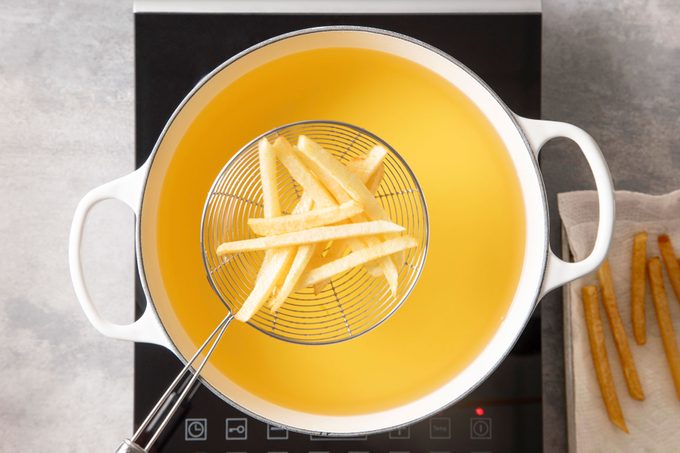 Homemade French Fries step 2 Fry The Potatoes