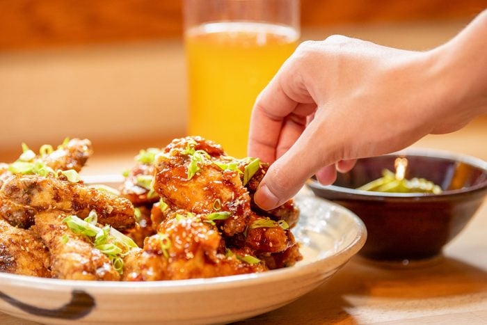 Korean Fried Chicken in Plate