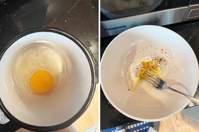 Tiktok Poached Eggs Method 2 before and after