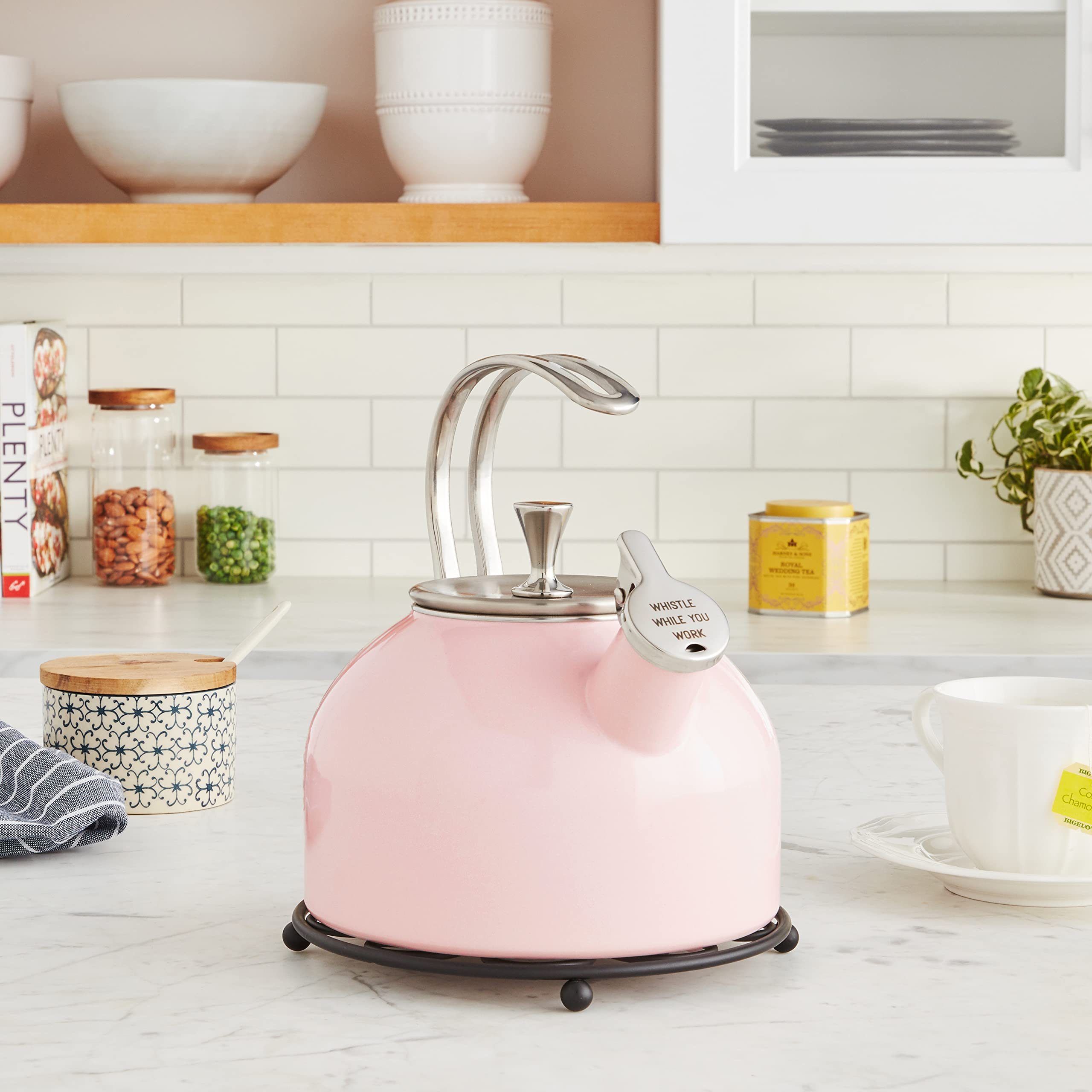 ELECTRIC PINK KETTLE REVIEW! BRUSH UP BARBIE KITCHEN!! 