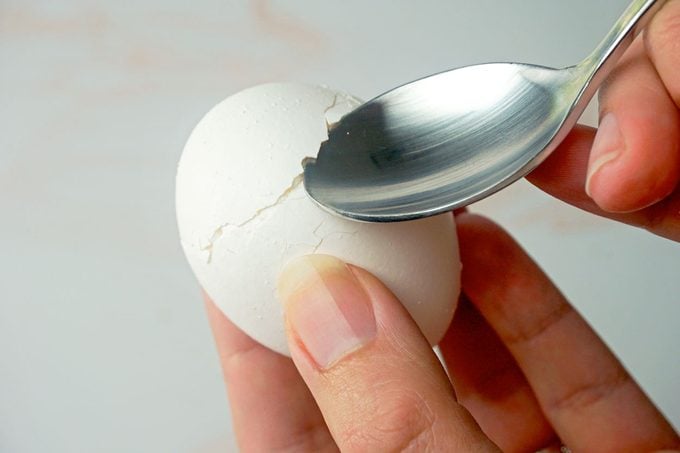 Cracking Eggs For Dippy Eggs Lauren Habermehl For Taste Of Home
