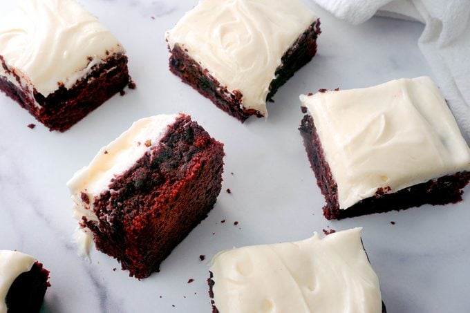 Messy Styled Red Velvet Brownies Lauren Habermehl For Toh 