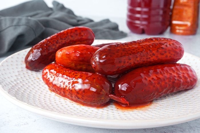Chamoy Pickles on a plate