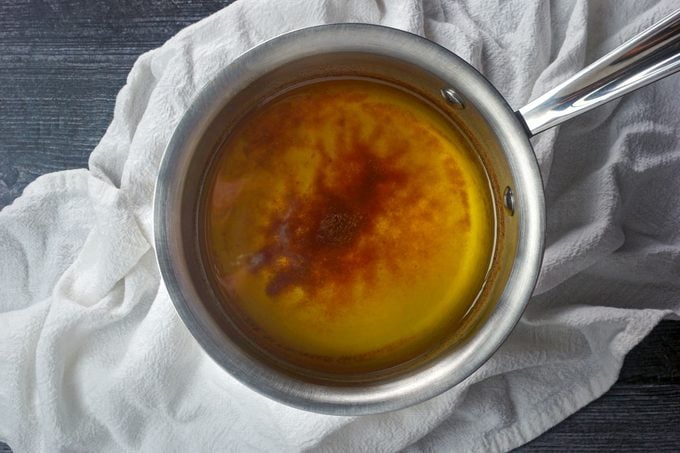 Browned Butter in a sauce pan