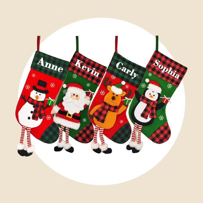 3 D Plush Personalized Christmas Stockings