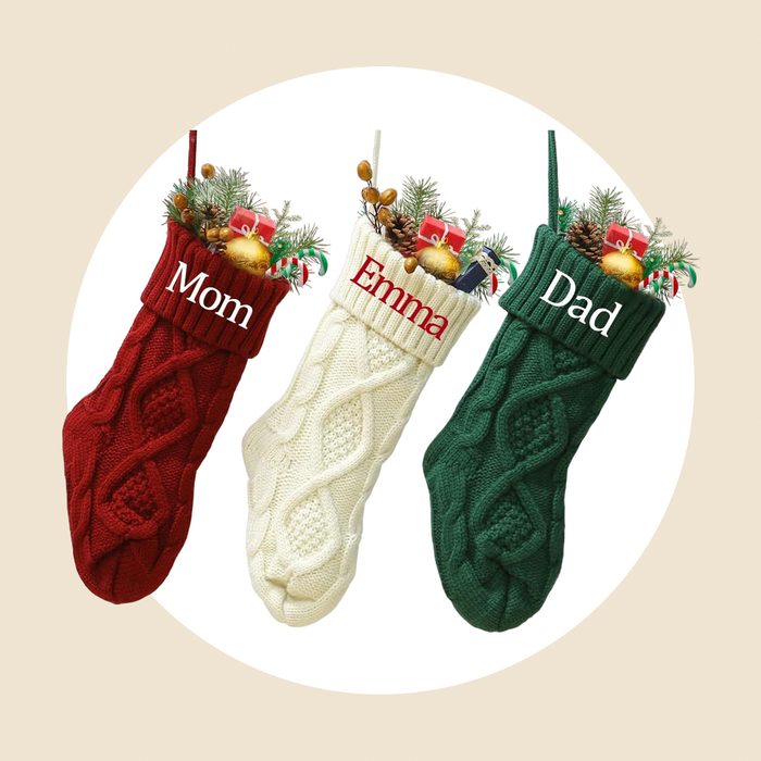Classic Knit Personalized Christmas Stockings