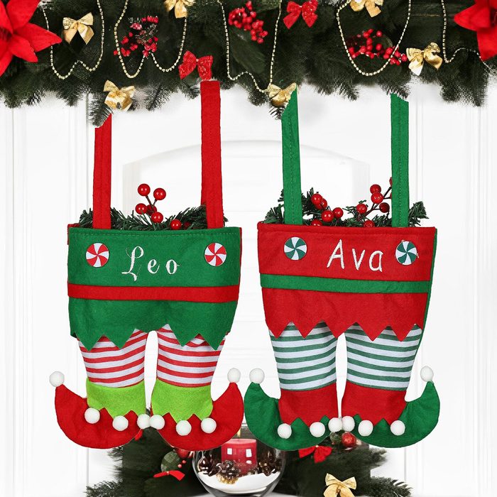 Elf Personalized Christmas Stockings