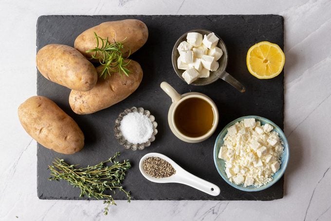 Ingredients For Ina Garten Whipped Feta Baked Potatoes Nancy Mock For Toh