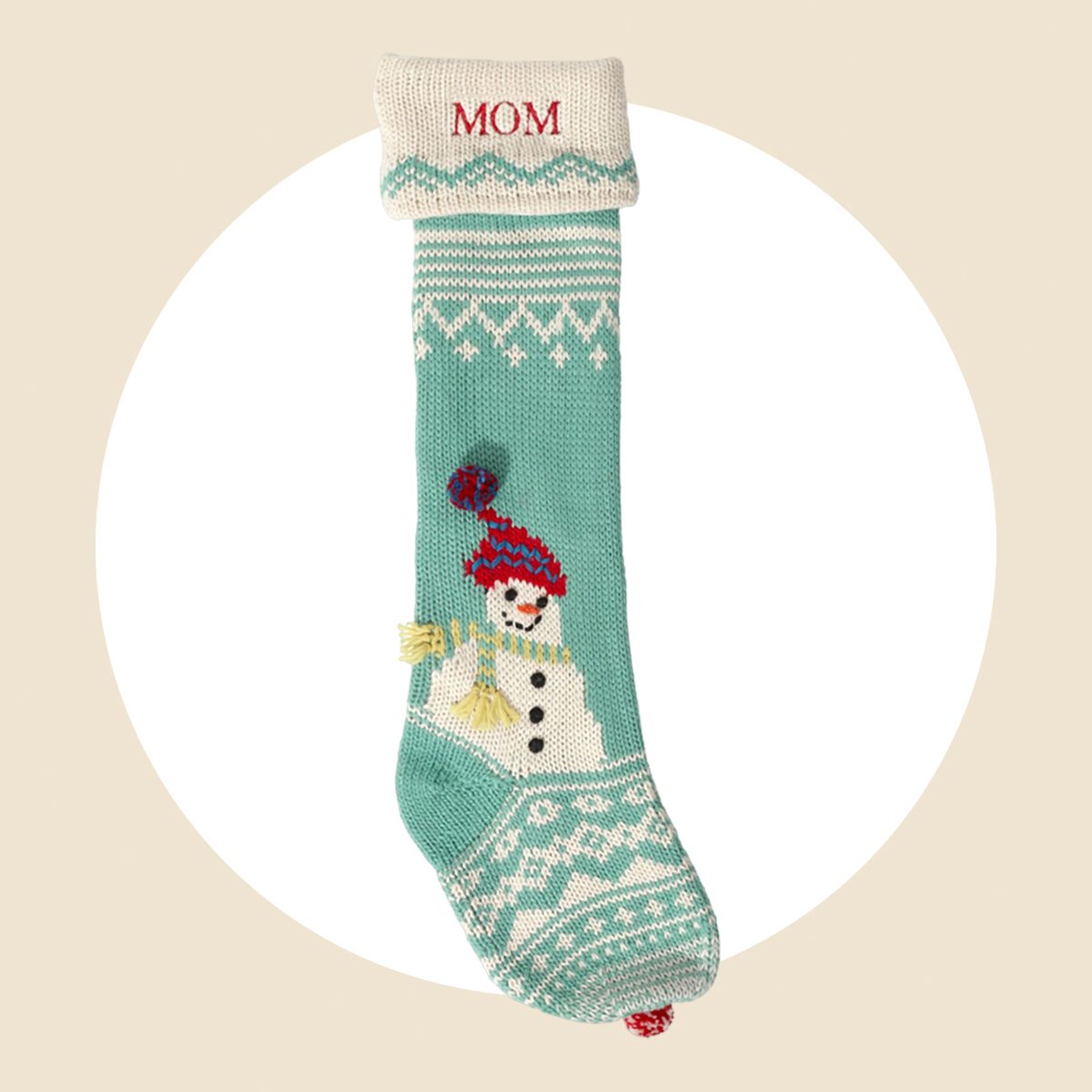 Knit Snowman Personalized Christmas Stockings