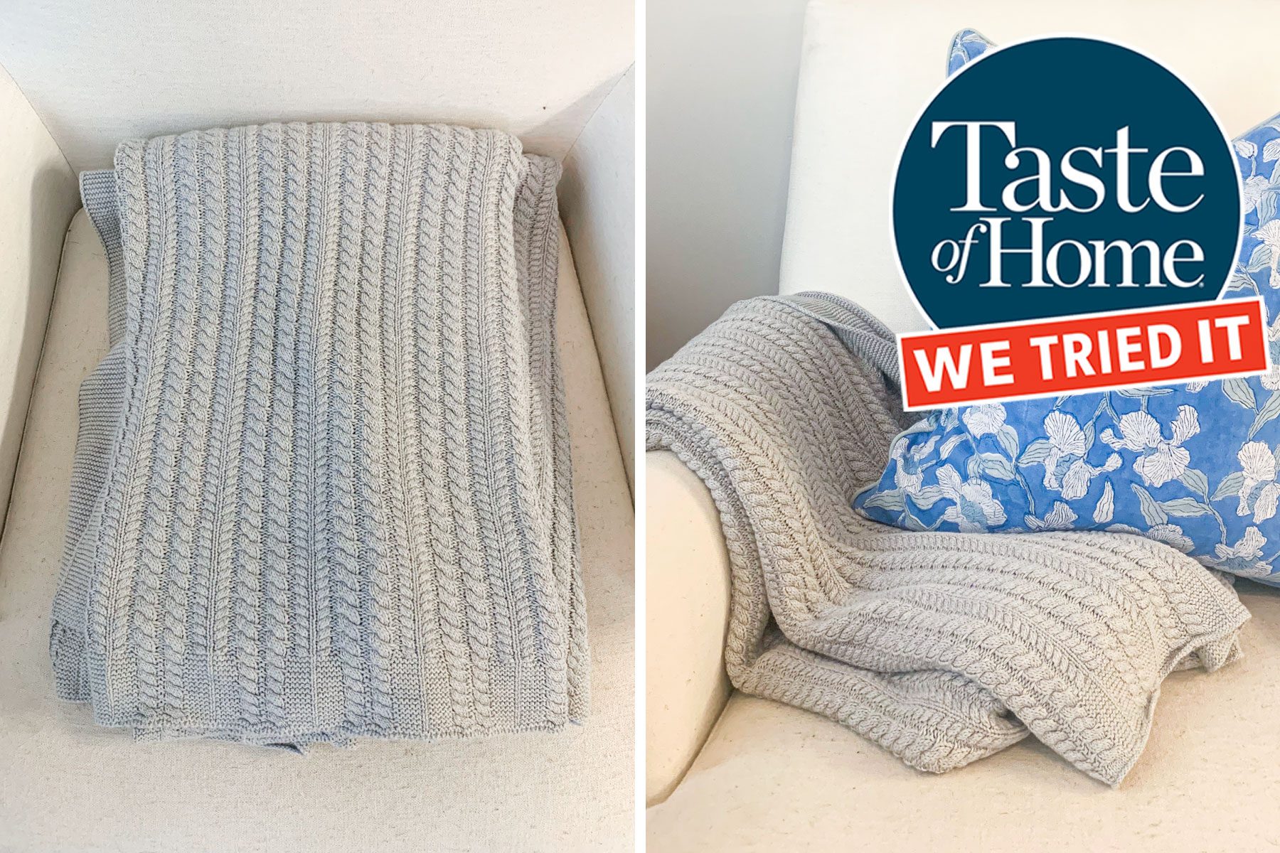 Toh We Tried It Boll & Branch Knit Throw Blanket