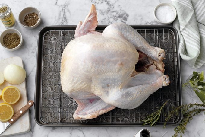 how to dry brine a turkey step 1