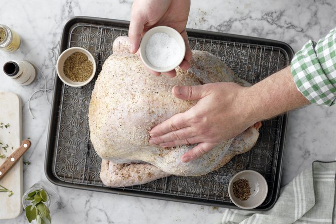 how to dry brine a turkey step 2