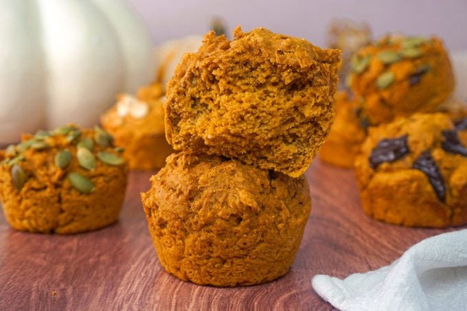 Two Ingredient Pumpkin Muffins Lauren Habermehl For Toh