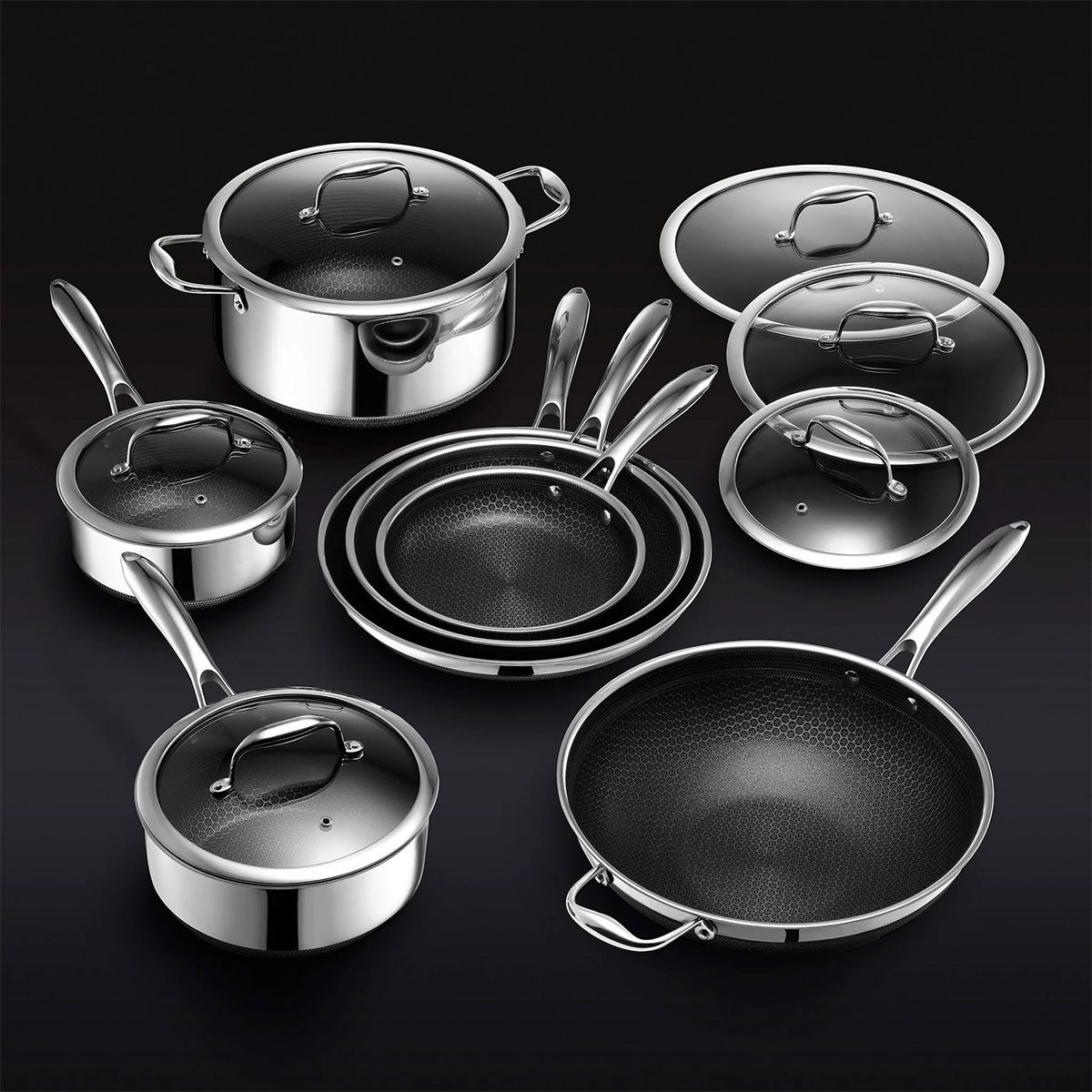 10 HexClad Hybrid Pan with Lid - household items - by owner - housewares  sale - craigslist