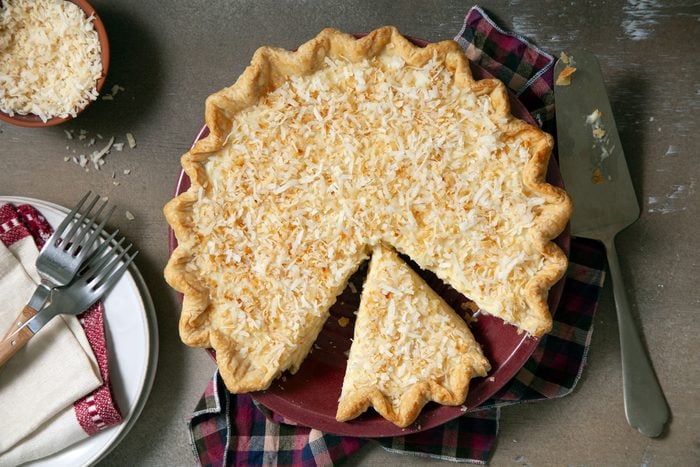 Coconut Cream Pie with Sprinkled Coconut