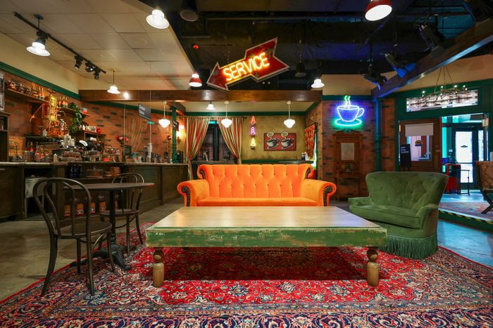 A view of the coffeehouse Central Perk on display at the opening of the Flagship FRIENDS Experience on March 15, 2021 in New York City