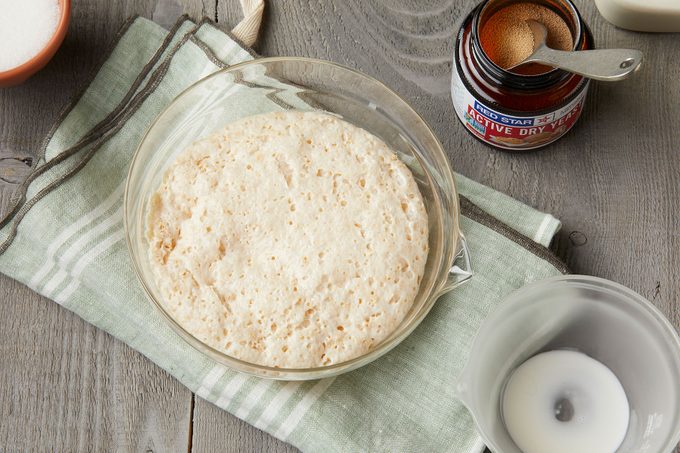 Adding Yeast to Dough