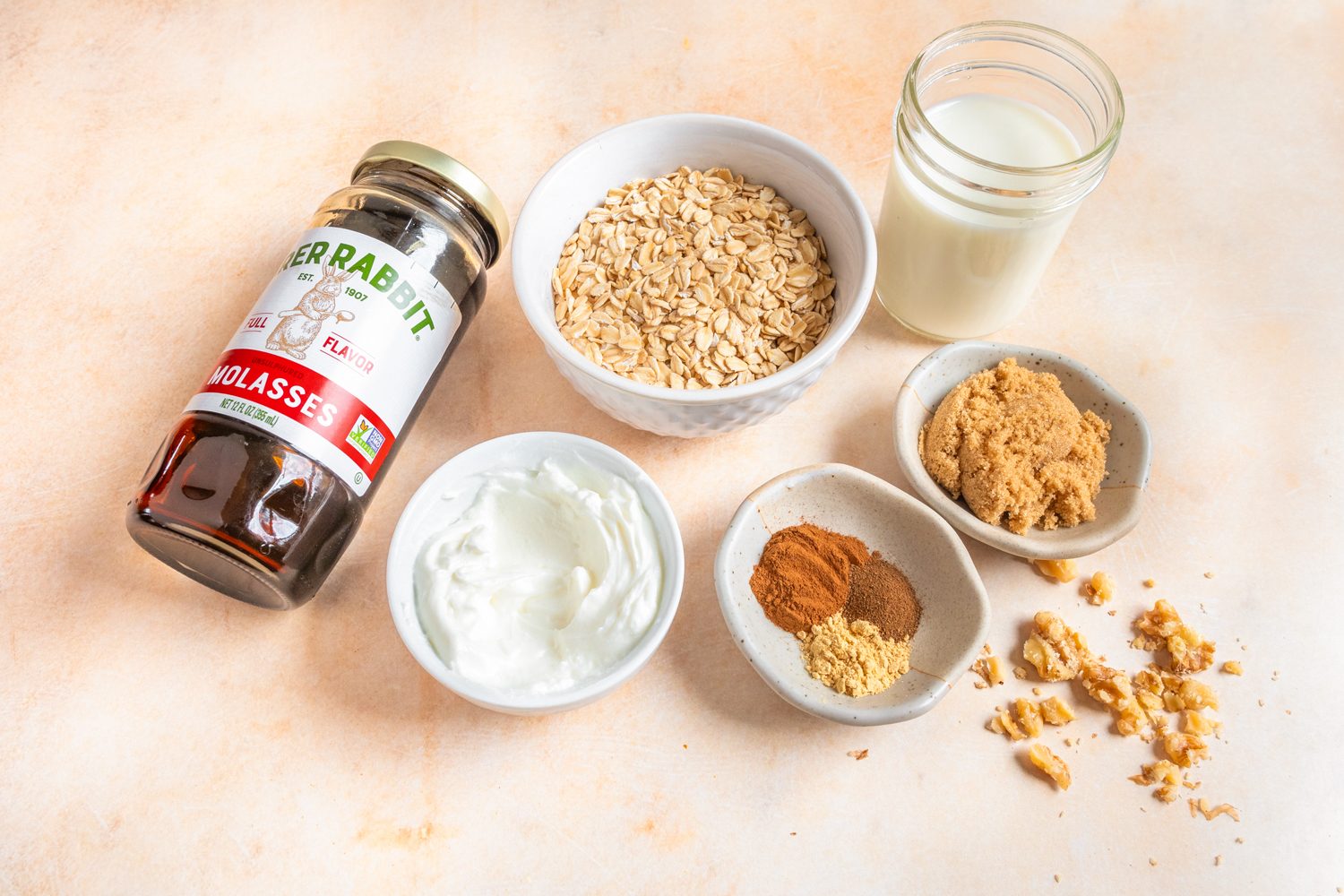 Ingredients For Gingerbread Overnight Oats Molly Allen For Toh