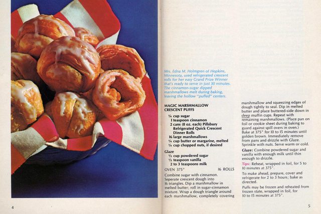 Magic Marshmallow Crescent Puffs 1969 Recipe Courtesy Pillsbury