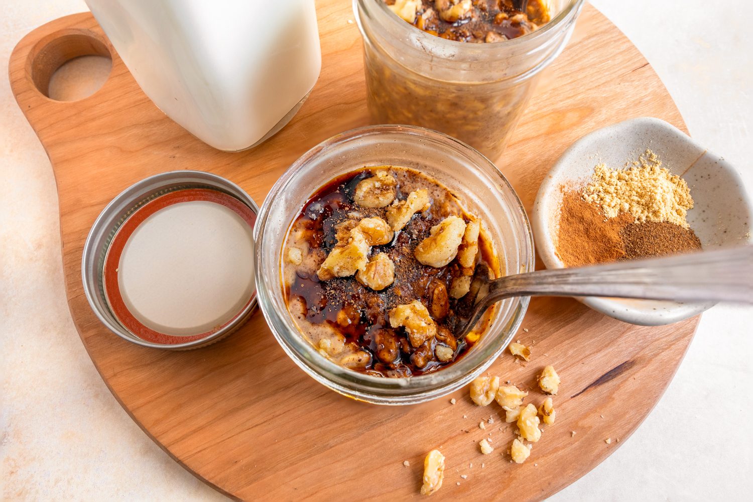 Styled Open Gingerbread Overnight Oats Molly Allen For Toh