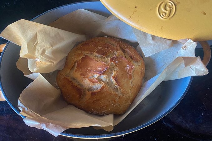 Baking Bread in The Dutchess Cooking Pot