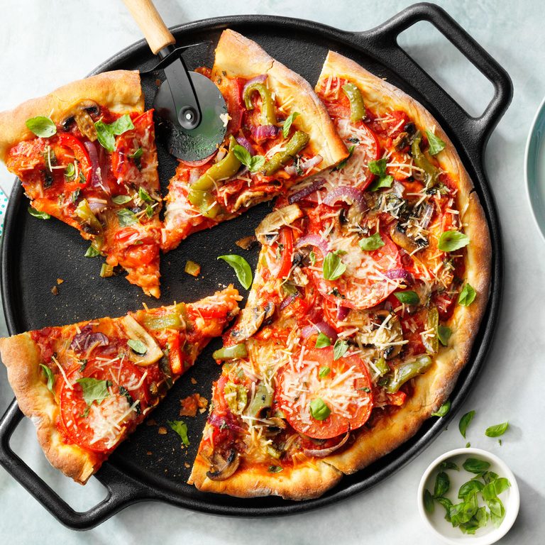 Sicilian Pizza - Living The Gourmet