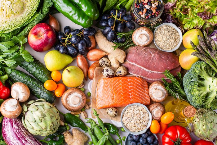 Assortment Of Healthy Food For Clean Eating Flexitarian Mediterranean Diet